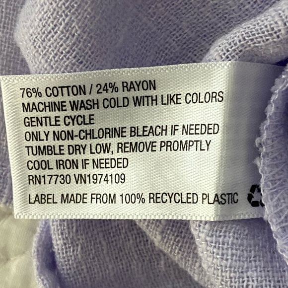 Universal Thread Light Purple Button Down Shirt Dolman Sleeve Button Up Size L - Picture 4 of 11